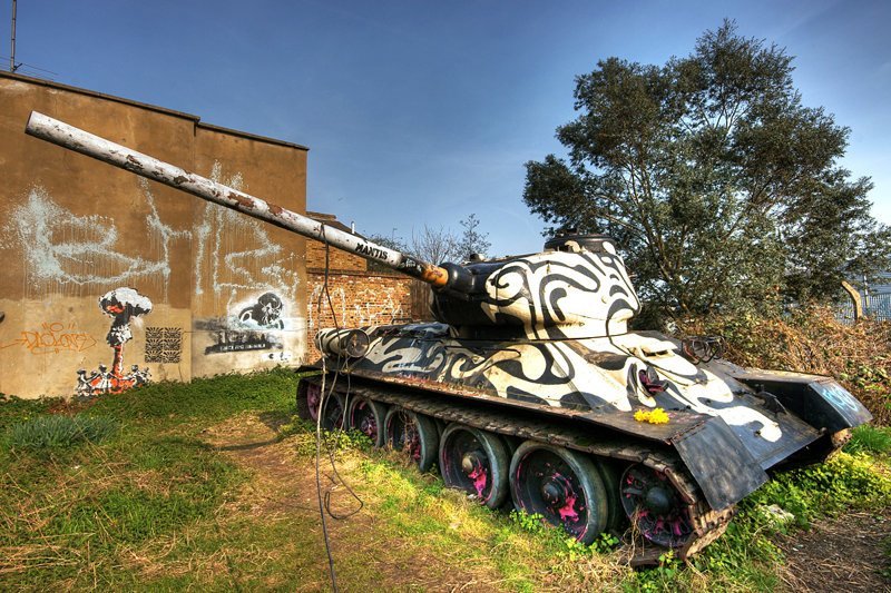 Советский  танк Т-34 в Лондоне