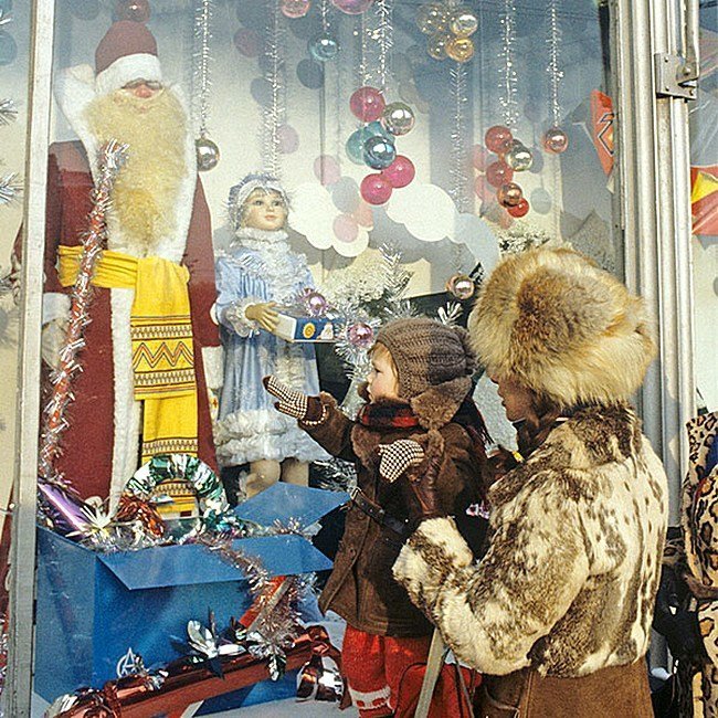 Витрины "Детского мира". 1987 год. СССР, детство, фотографии