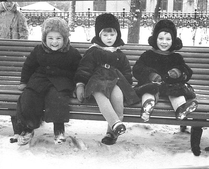 Детсад на прогулке СССР, детство, фотографии