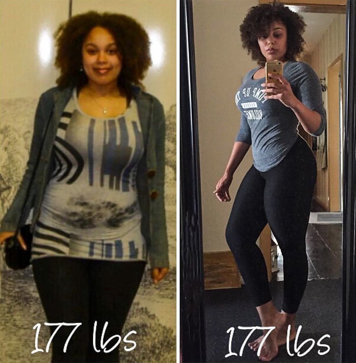 Разница в весе 5 кг фото до и после