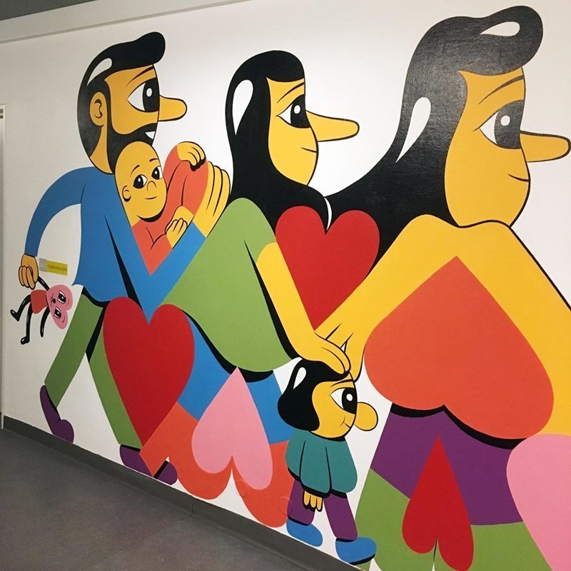 Иллюстрации для детского центра сердца в Копенгагене