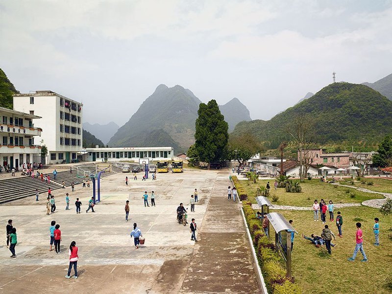 Pei Qiao Central Middle School, Циньюань, Китай