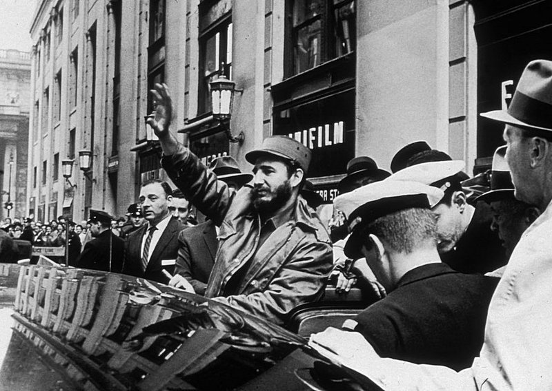 Приезд президента Кубы Фиделя Кастро в Нью-Йорк в 1959 году.