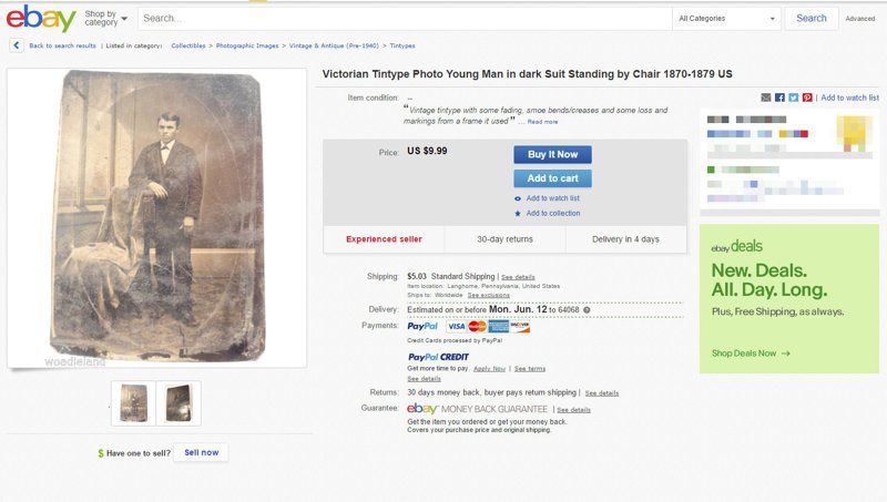Мужчина купил на eBay  фото за 10 долларов и теперь может стать миллионером