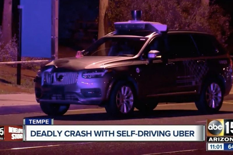 В Аризоне беспилотный автомобиль Uber насмерть сбил велосипедистку