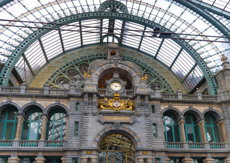 1. Центральный вокзал Антверпена, Бельгия