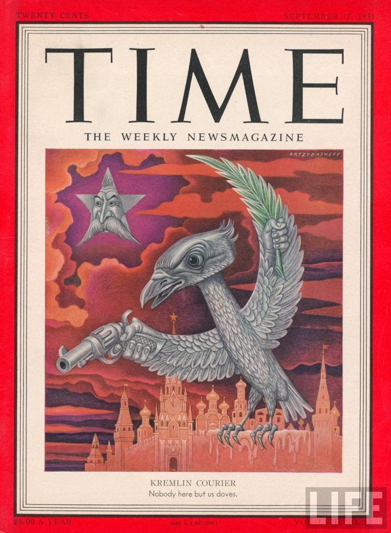 При тираже около 3,4 млн экз. в 2007 году TIMEявляется самым популярным журналом в США. Таким они видели СССР и Сталина
