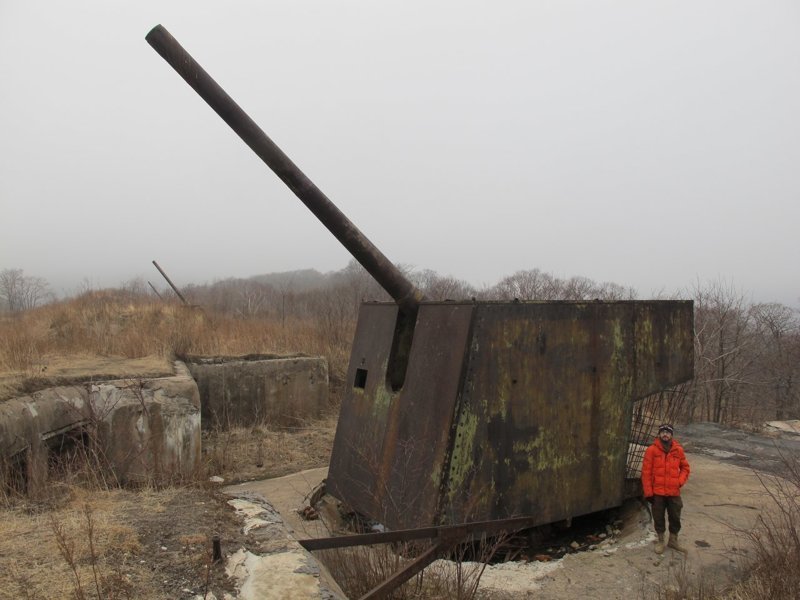 Орудие батареи №982, остров Русский.