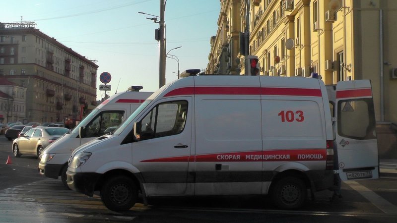 Авария дня. ДТП с участием кареты скорой помощи в Москве