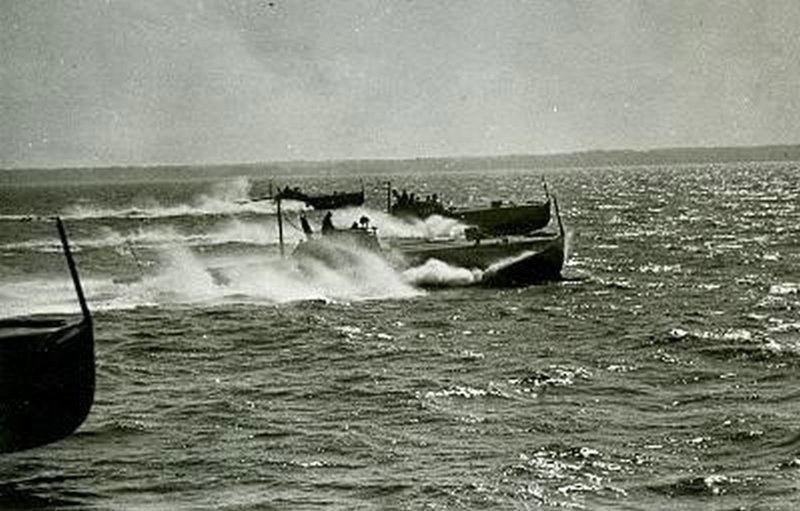 Балтийский флот. Торпедные катера на учениях. Дата съемки май - сентябрь 1940. Автор: Иван Шагин