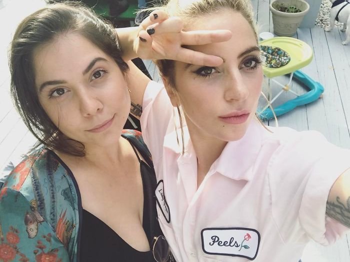 Леди Гага с сестрой Натали 
