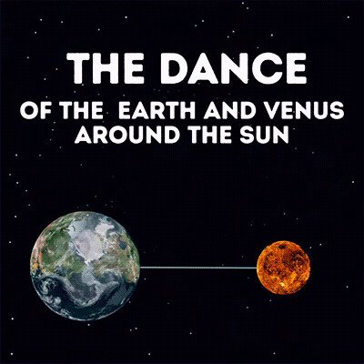 Танец Венеры и Земли вокруг Солнца