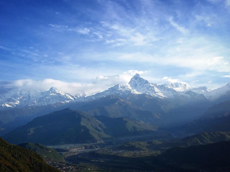 Гора Сарангкот, Покхара,Непал
