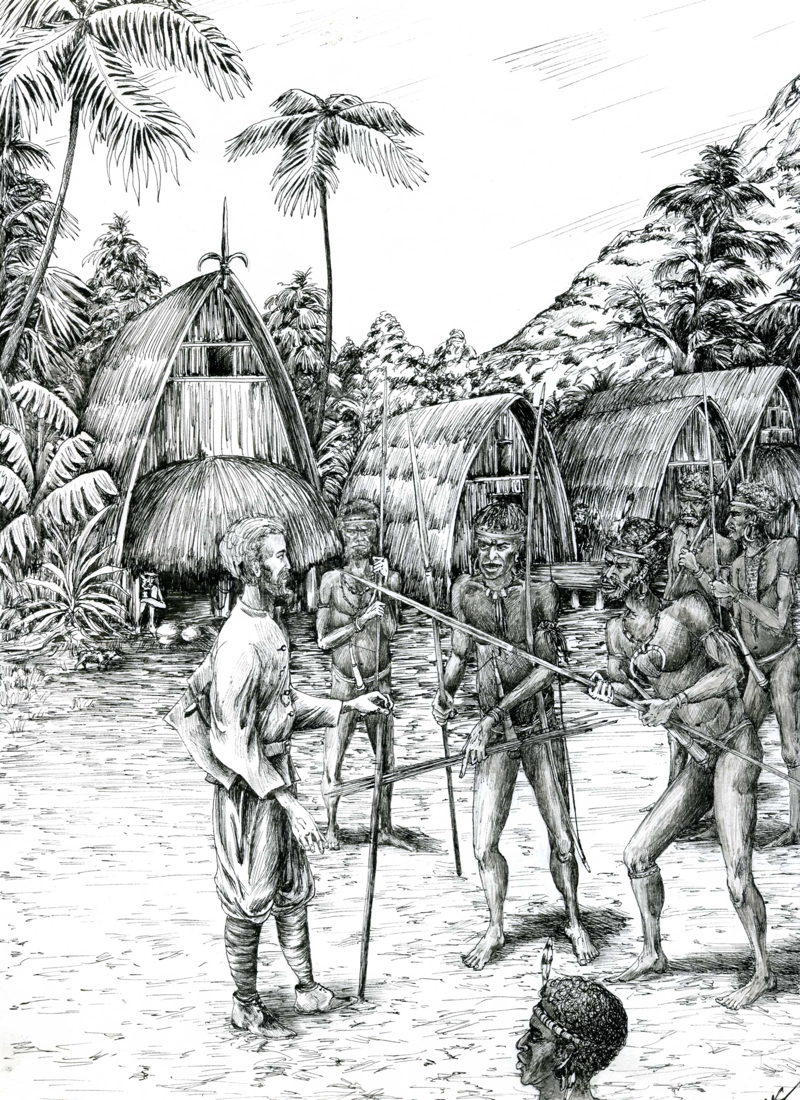 Экспедиция в новую гвинею. Миклухо Маклай и Папуасы. Миклухо-Маклай и Папуасы новой Гвинеи. Миклухо Маклай новая Гвинея.