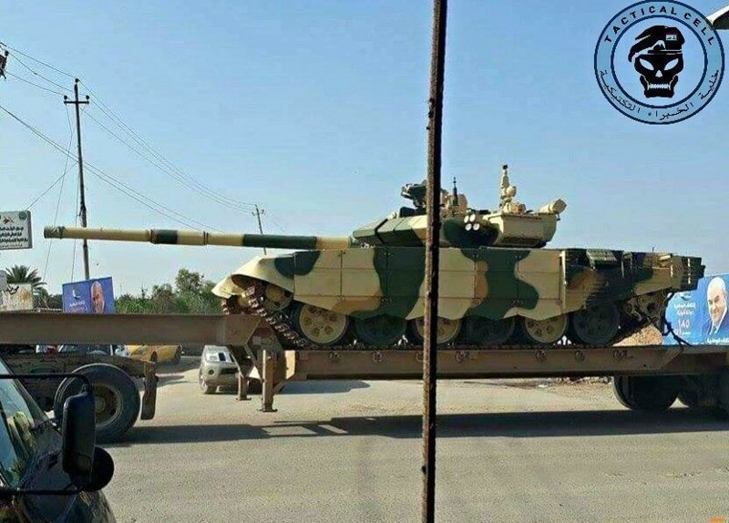 Российские танки Т-90С и ЗРПК «Панцирь-С1» прибыли в Ирак