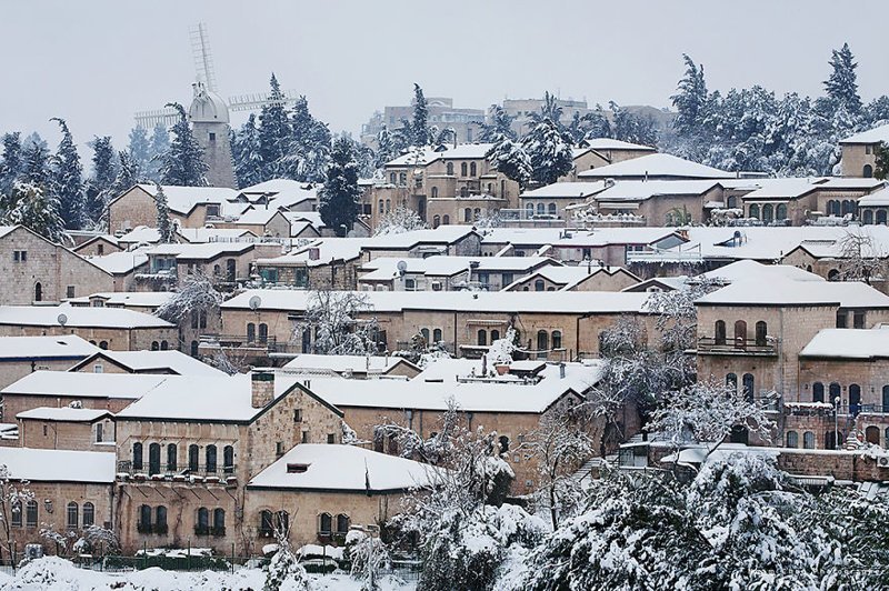 Так выглядит зима в Иерусалиме