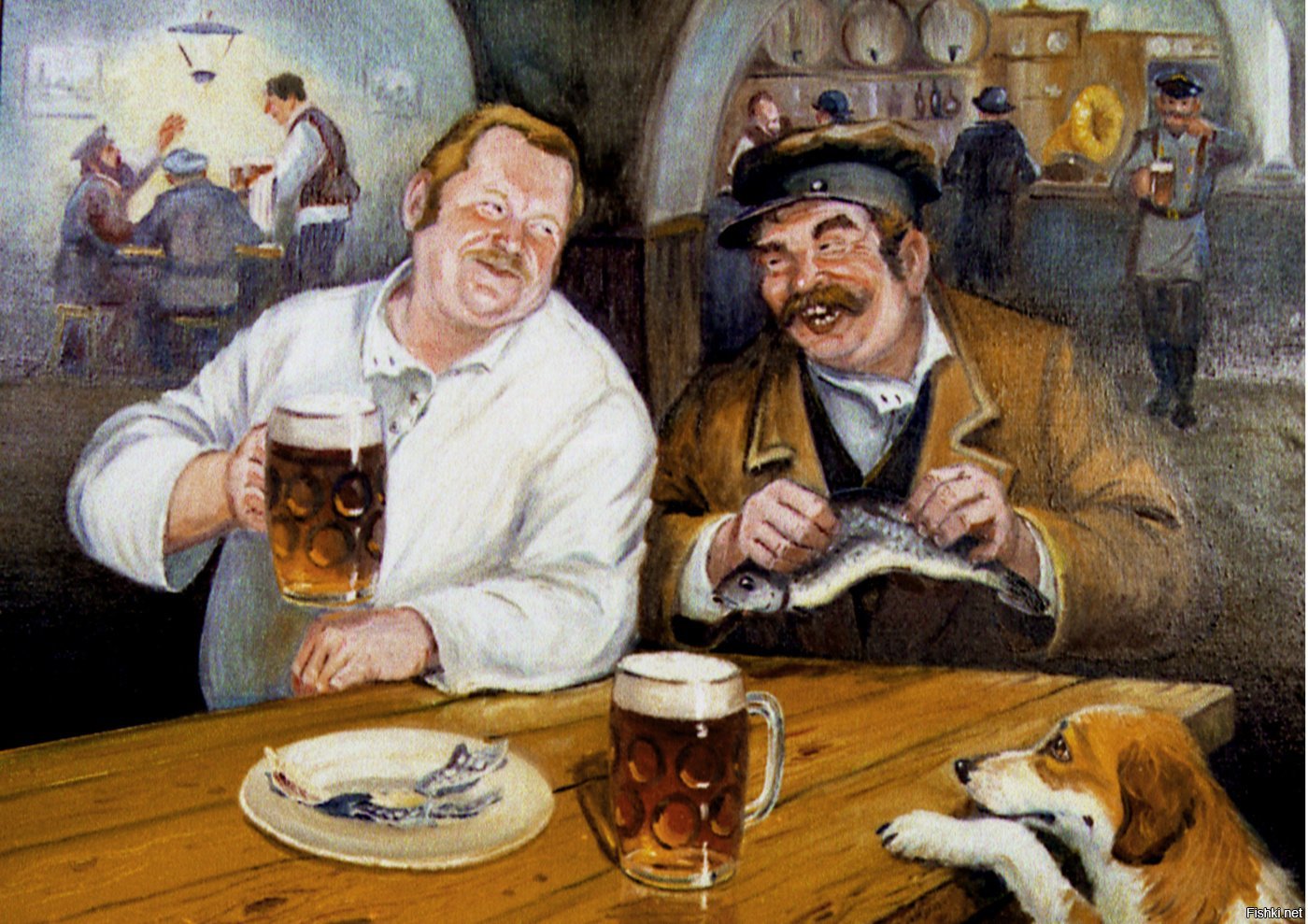 Картины Эдуарда конта на тему пиво