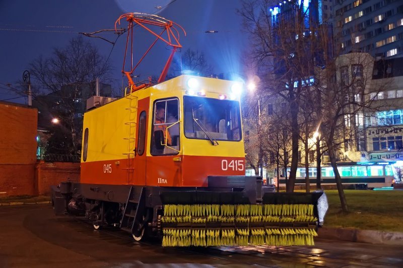 ВТК-01 — трамвай-снегоочиститель, или просто ''снежок''. 1994 г/в, № 0415