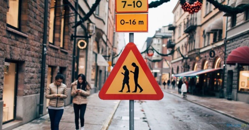 "Лежачие" светофоры для смартфонозависимых пешеходов в Испании