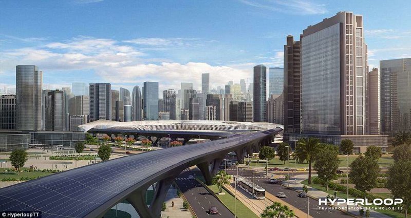 Проект первой в мире коммерческой трассы Hyperloop в Абу-Даби