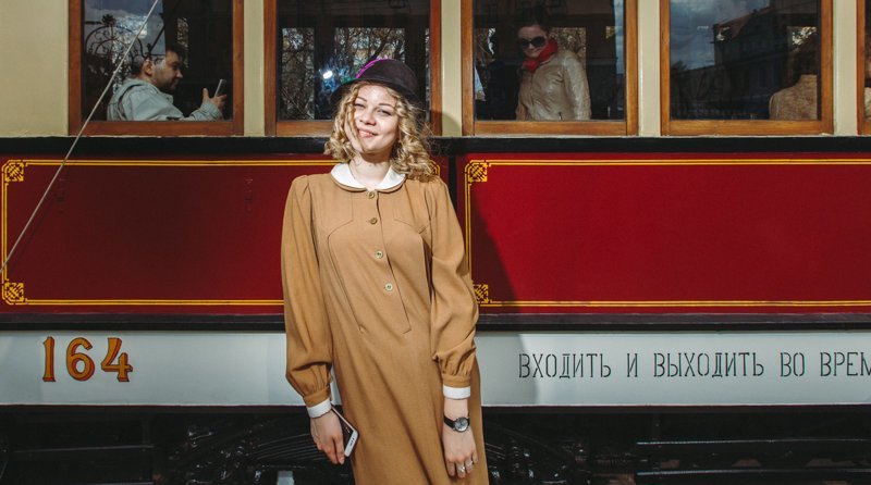 Московскому трамваю сегодня исполняется 119 лет. Прошел парад трамваев