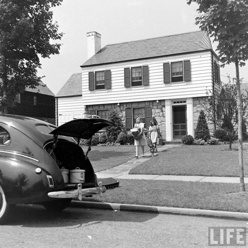 Как выглядела размеренная жизнь спальных пригородов штата Нью-Йорк в конце 1940-х