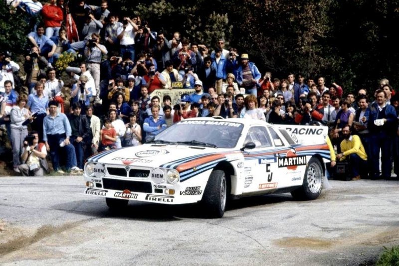 Марку Ален и Илкка Кивимяки на Lancia 037 Rallye – победители «Тур де Корс» ’83.