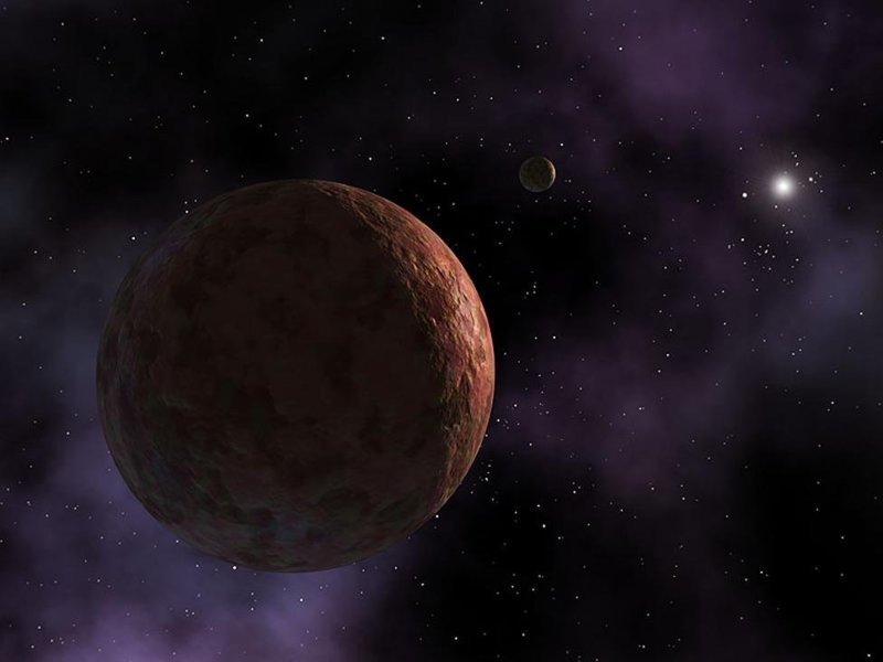 Седна, планетоподобный транснептуновый объект, вращающийся вокруг Нептуна с частотой раз в 11500 земных лет