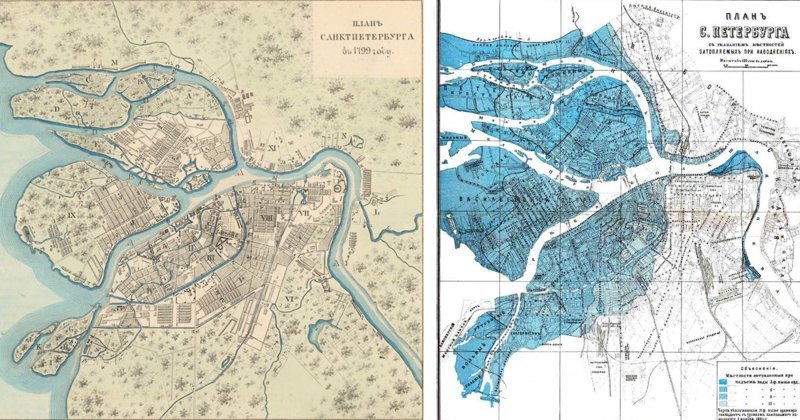 Исторические карты Северной столицы
