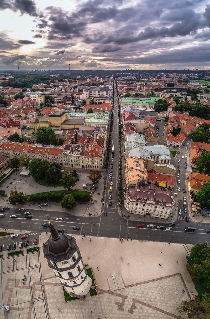 Проспект Гедимина — одна из самых красивых улиц столицы Литвы 