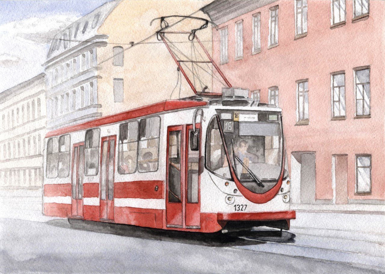 Трамвай для рисования