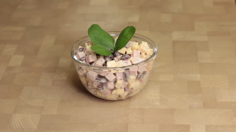 Трио - простой и вкусный солидный салат за 5 минут