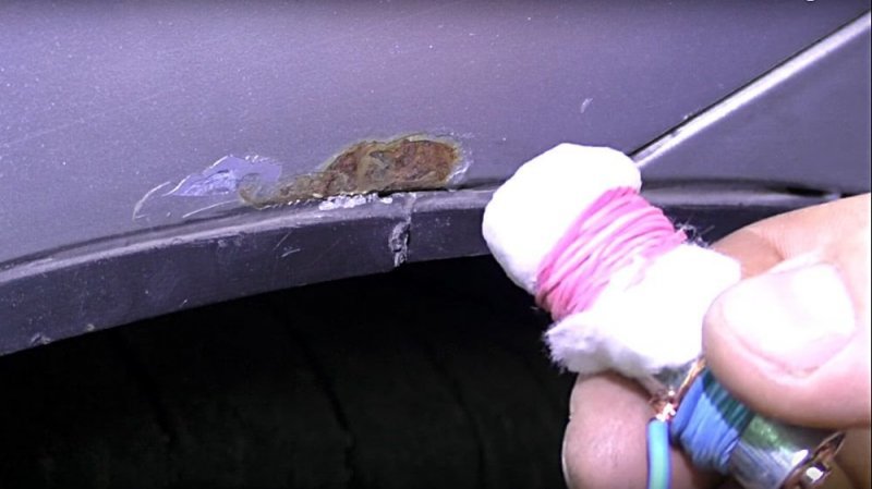 Удаление жучков и цинкование металла на авто своими руками