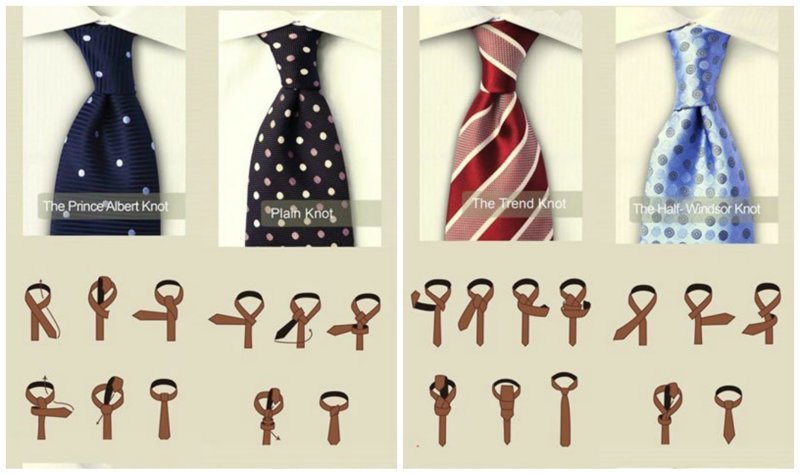 200 способов завязать шарф и галстук