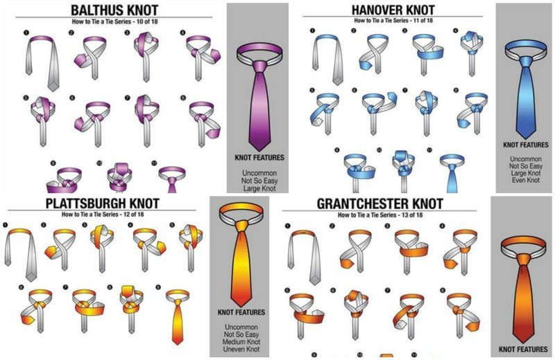 200 способов завязать шарф и галстук