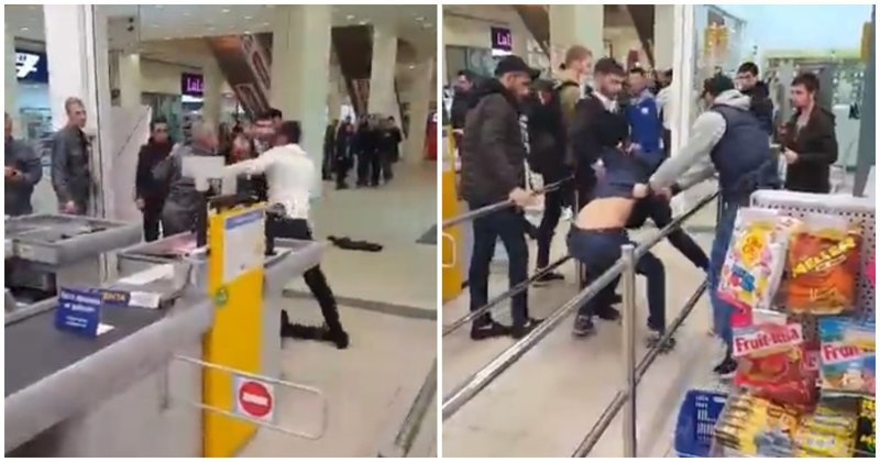 Жестокая драка в крупном торговом центре Ярославля