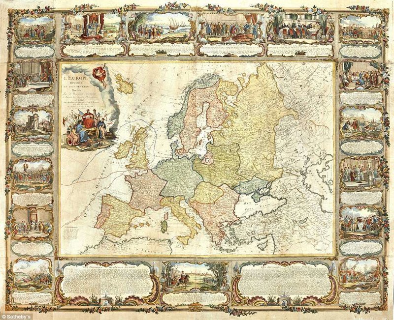 На аукцион Sotheby's выставлена коллекция старинных географических атласов