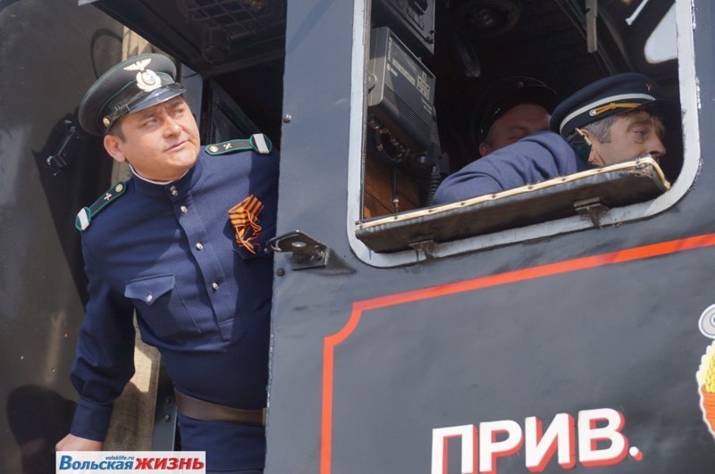 В Вольском районе встретили Поезд Победы. Фоторепортаж