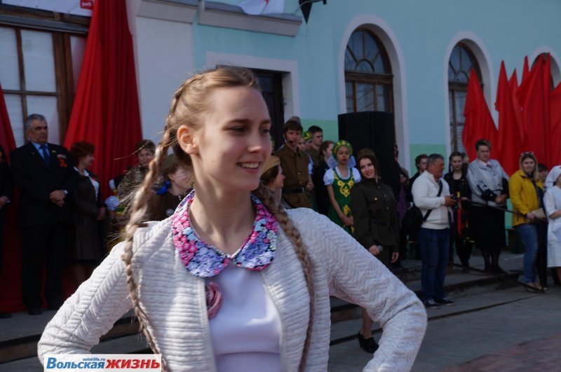 В Вольском районе встретили Поезд Победы. Фоторепортаж