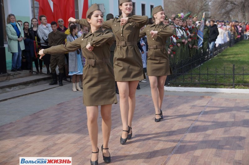 В Вольском районе встретили Поезд Победы. Фоторепортаж