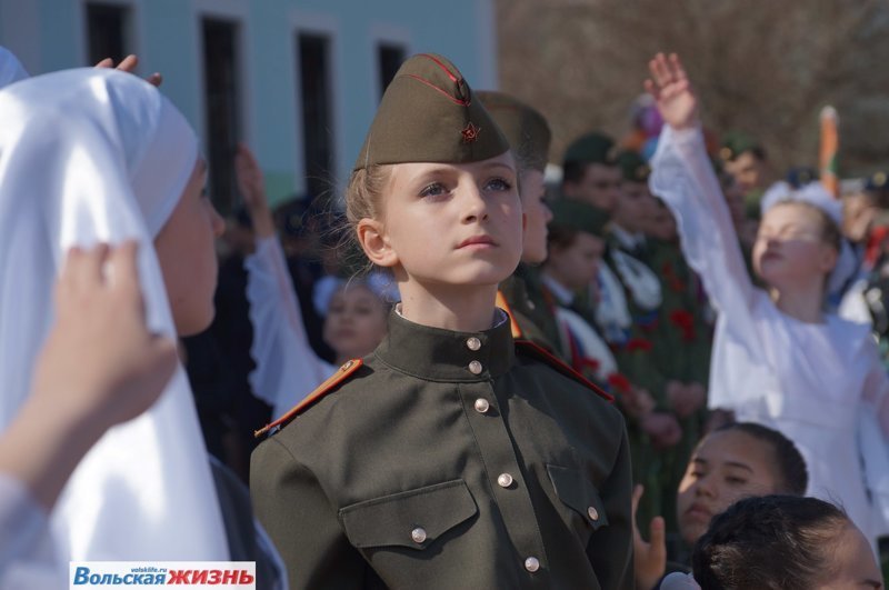 В Вольском районе встретили Поезд Победы. Фоторепортаж