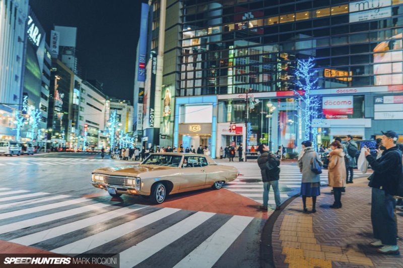 Вечерняя поездка на лоурайдерах в Токио