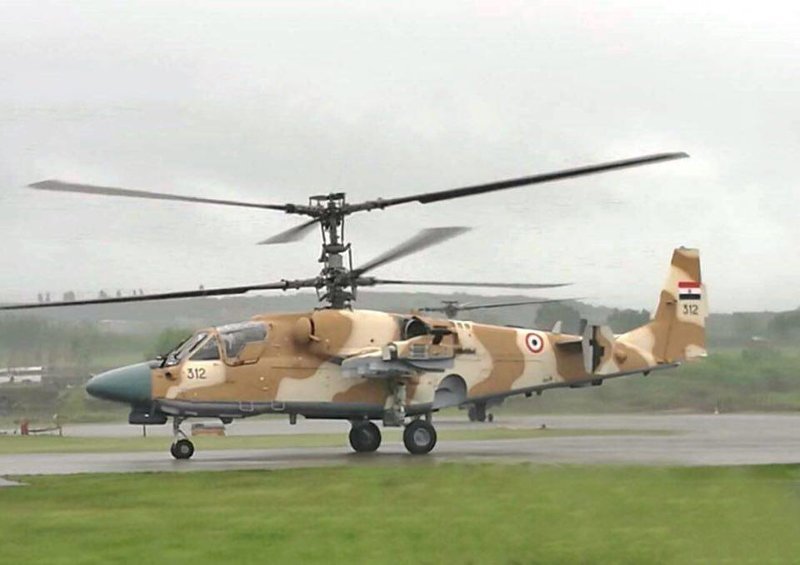 Россия до конца месяца поставит в Египет 20 вертолетов Ка-52