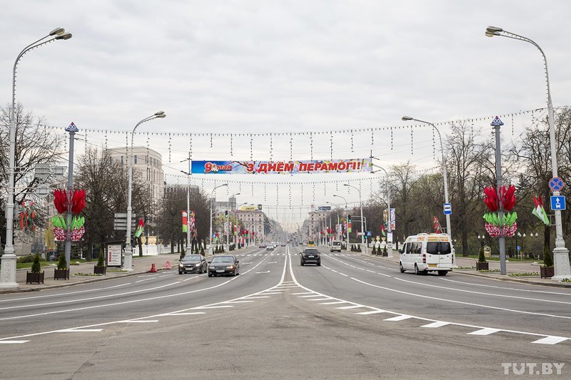 Фоторепортаж: Минск украсили к 9 мая