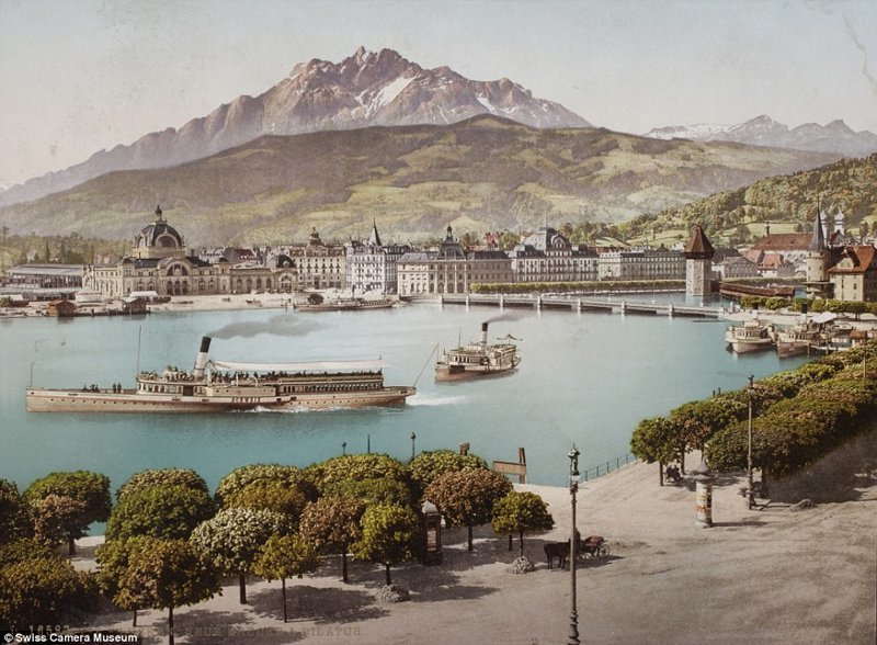 Люцерн, Швейцария, между 1889 и 1902.
