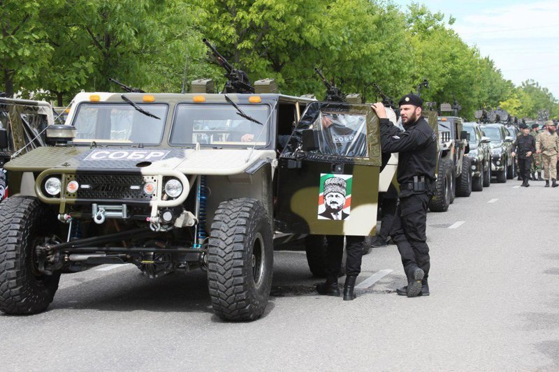 Парад Победы в Грозном 9 мая 2018 года