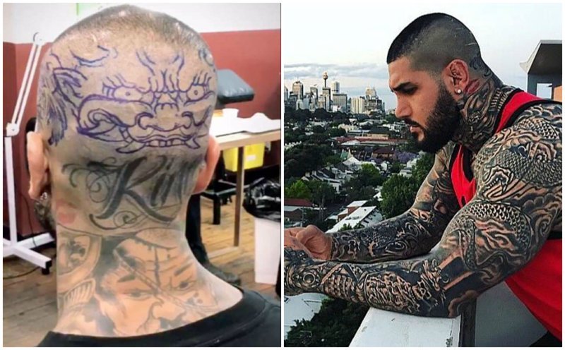 "Мусульманского солдата" критикуют за татуировки, запрещенные в исламе