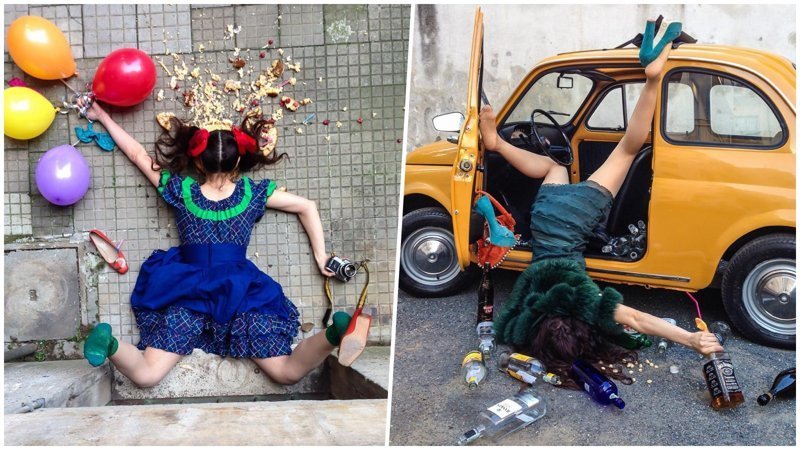 Падай, но поднимайся: философский фотопроект итальянского фотографа о жертвах «падения»