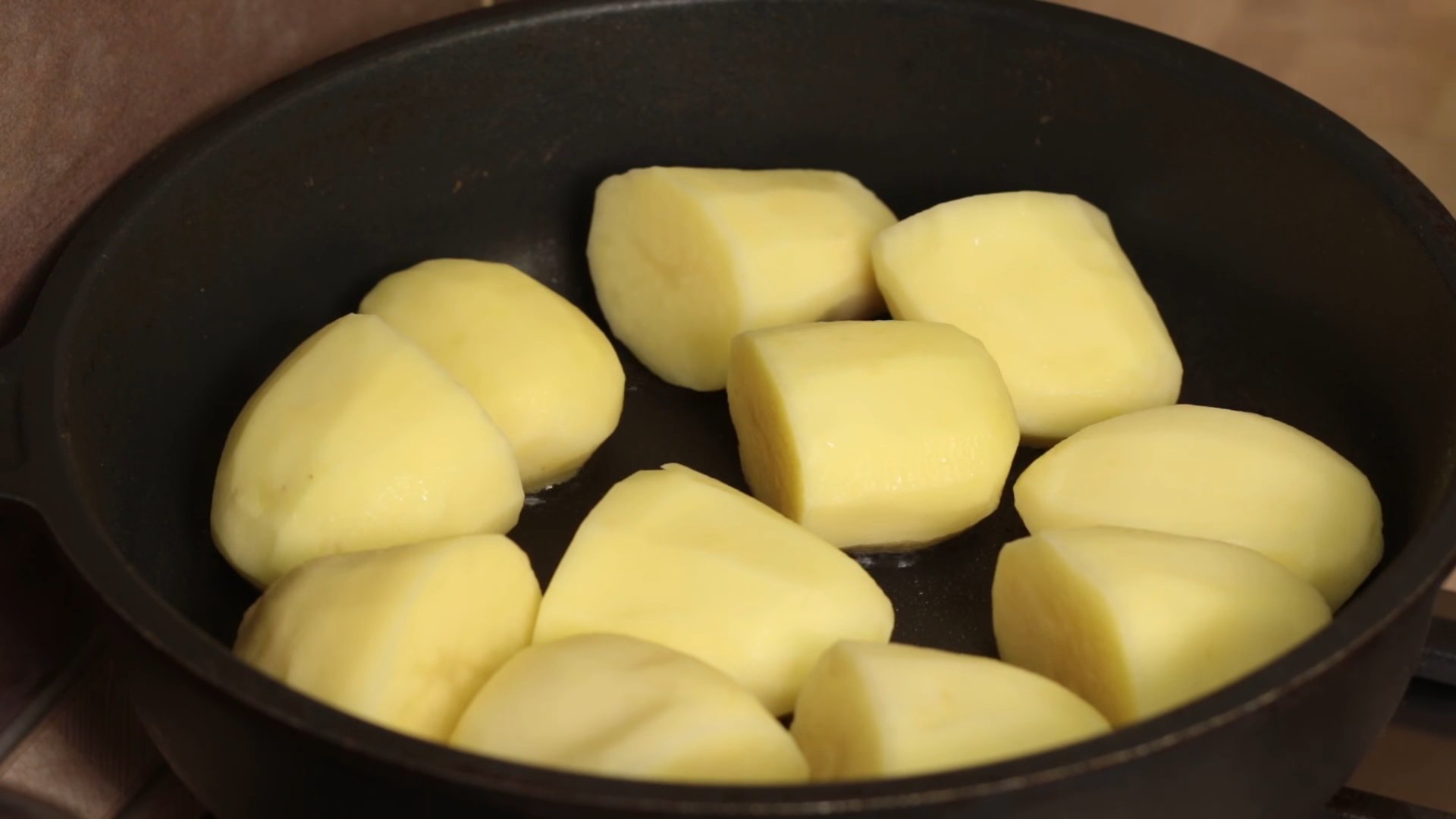 Картошка нарезанная кружочками