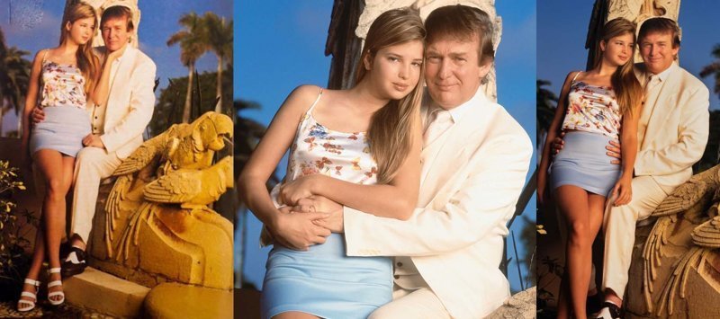 25. Дональд Трамп с 15-летней дочерью Иванкой, 1996 год